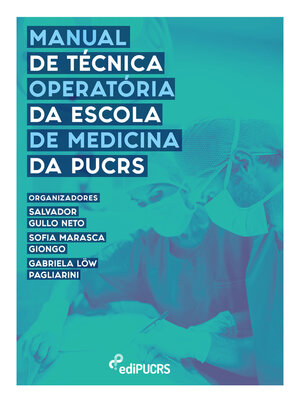 cover image of Manual de técnica operatória da Escola de Medicina da PUCRS